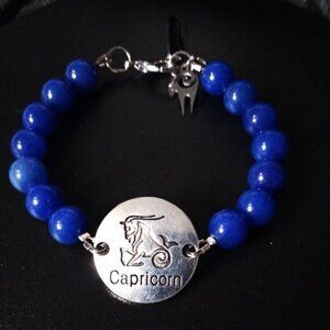 Capricorn Dreams! Blue Jasper Bracelet! December + January ~ Cappy Cappies Goats